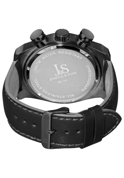 Vanquish Dimple Dial Chronograph Leather Strap JS-14